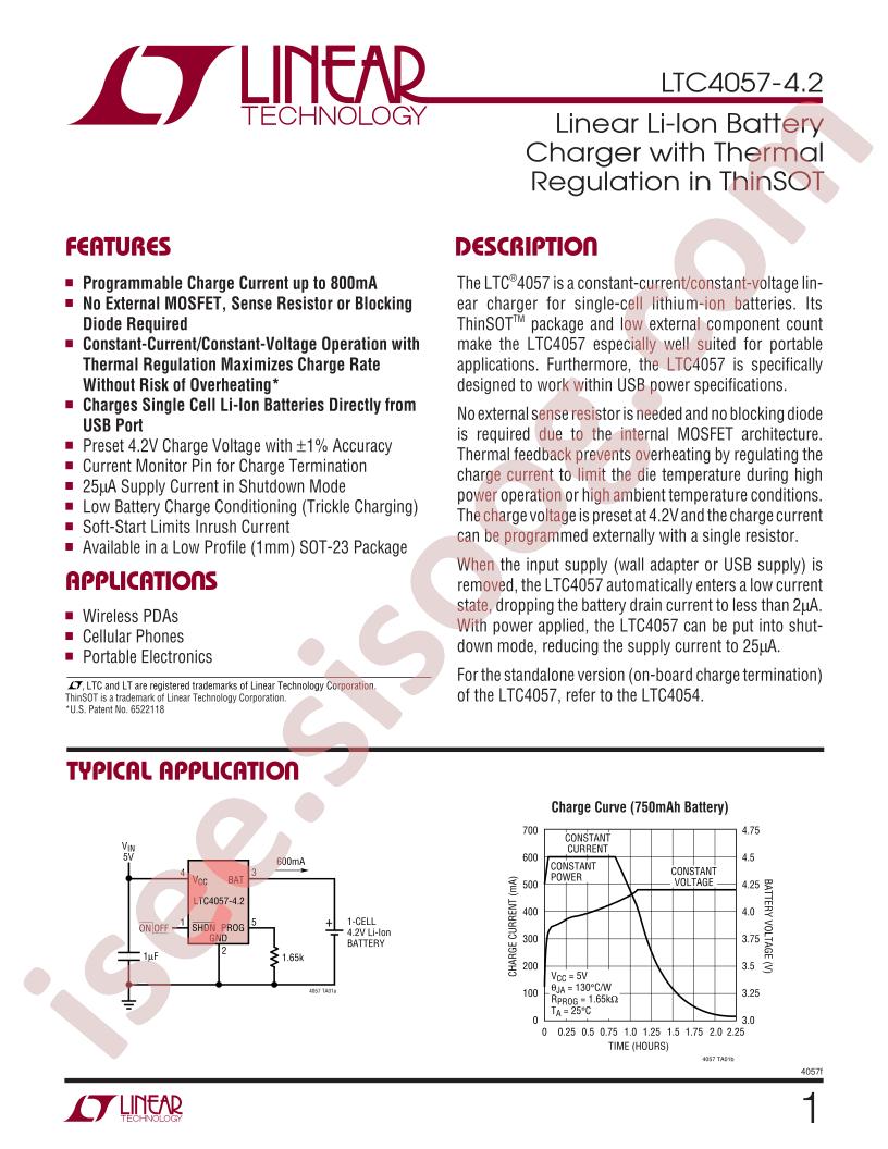 LTC4057-4.2