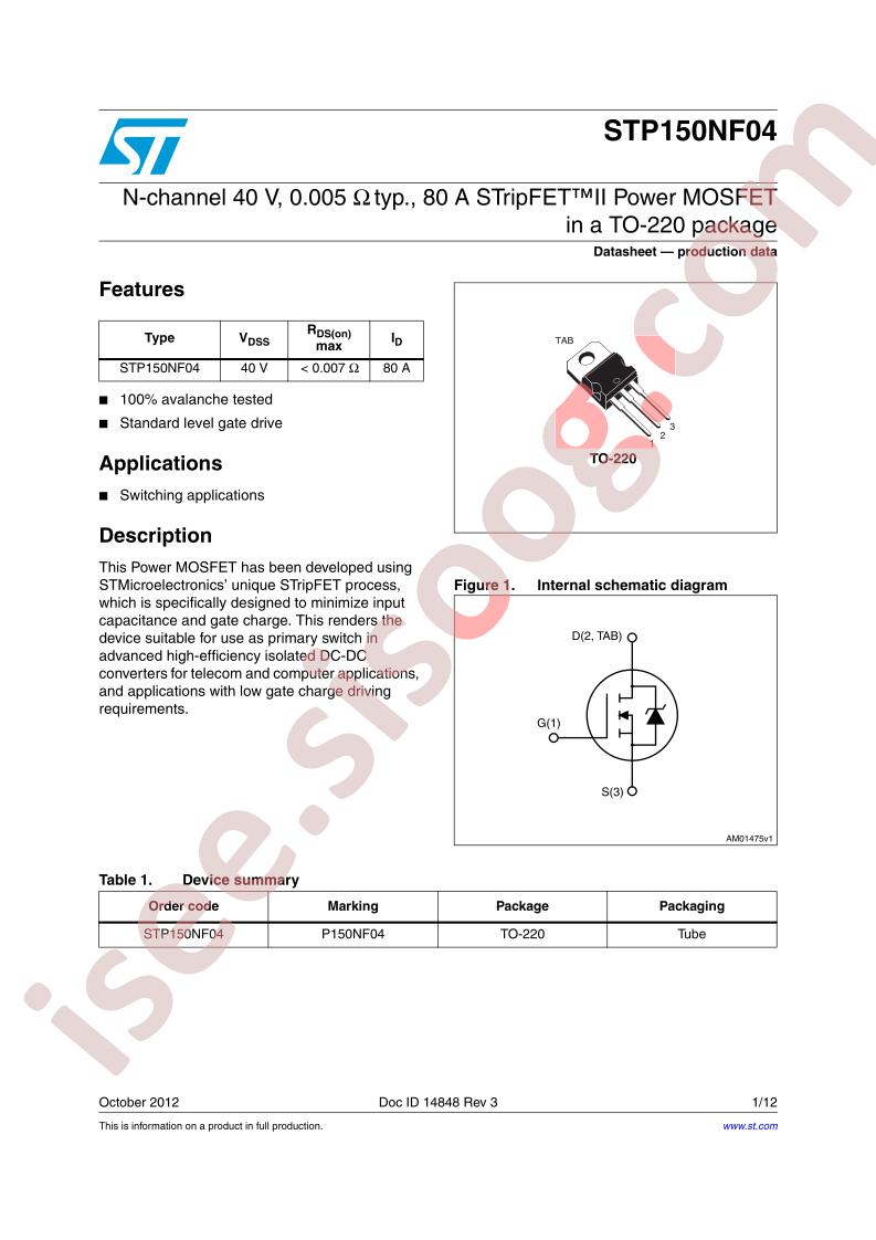 STP150NF04