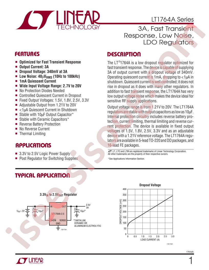 LT1764A Datasheet