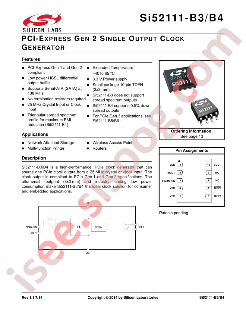 Si52111-B3, B4