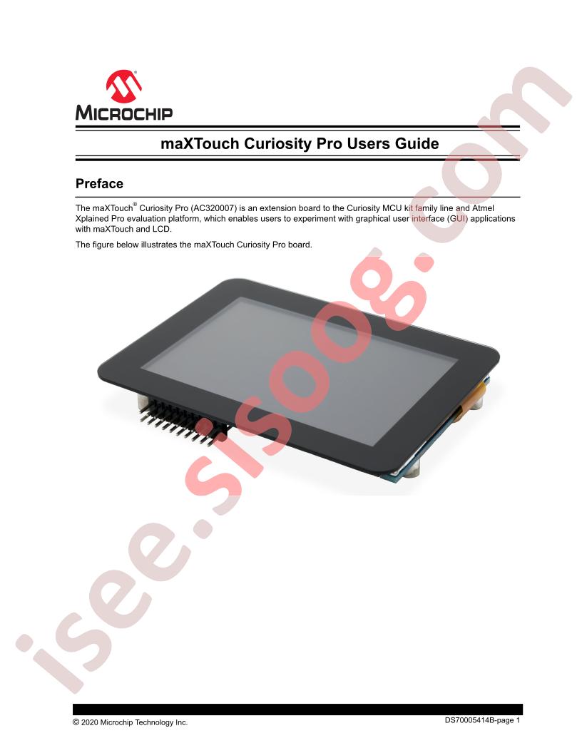 maXTouch Curiosity Pro Guide