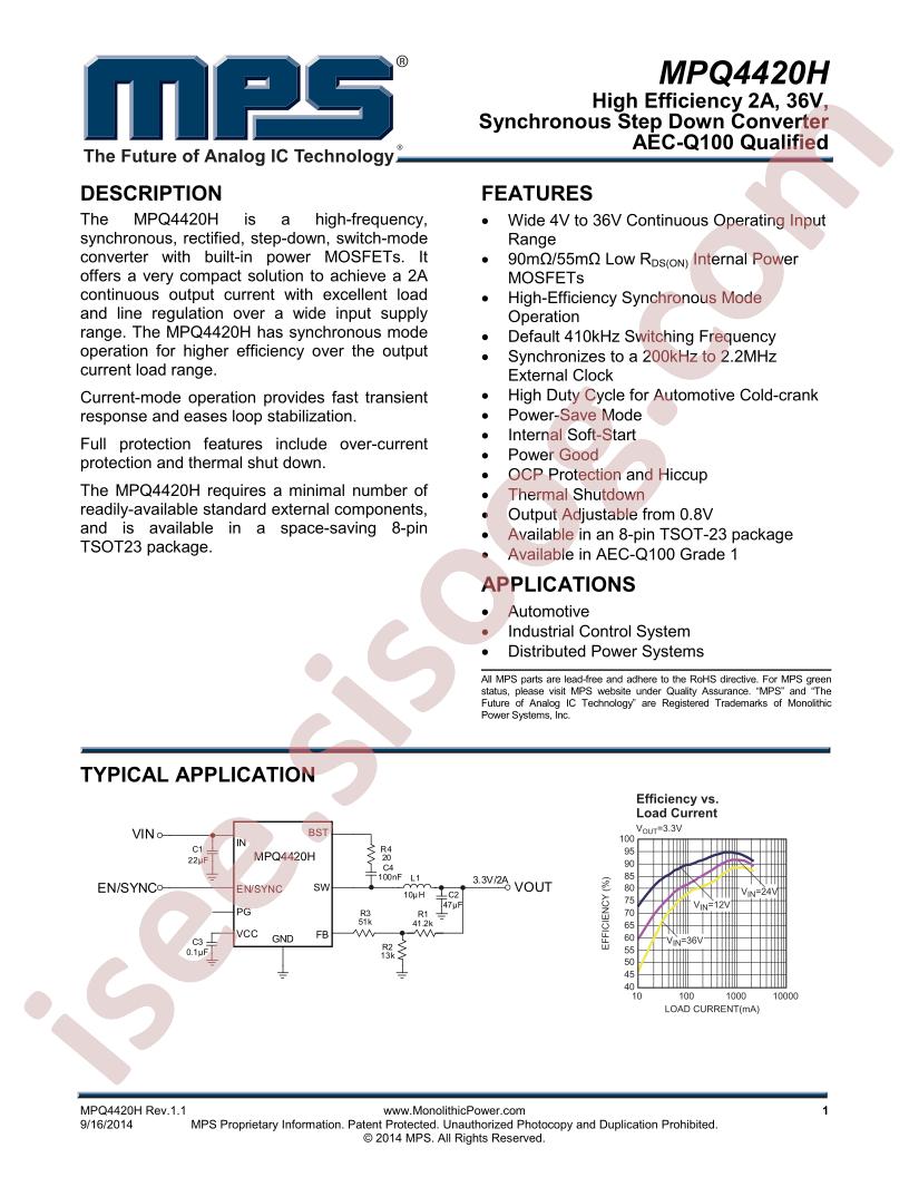 MPQ4420H Datasheet