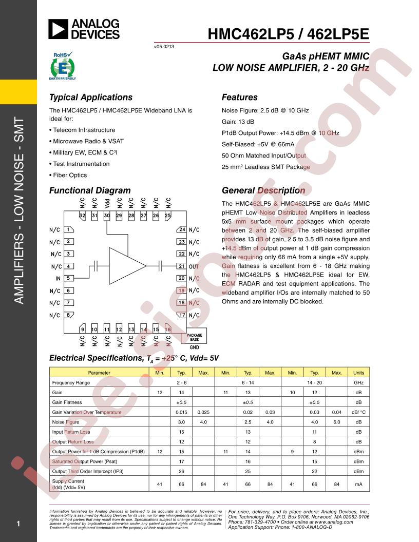 HMC462LP5,5E