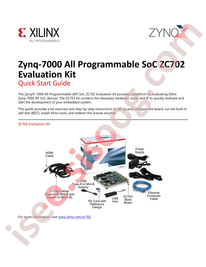 EK-Z7-ZC702-G Quick Start Guide
