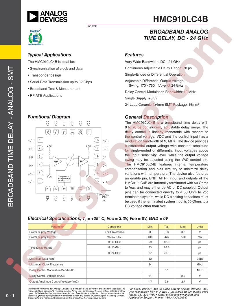 HMC910LC4B