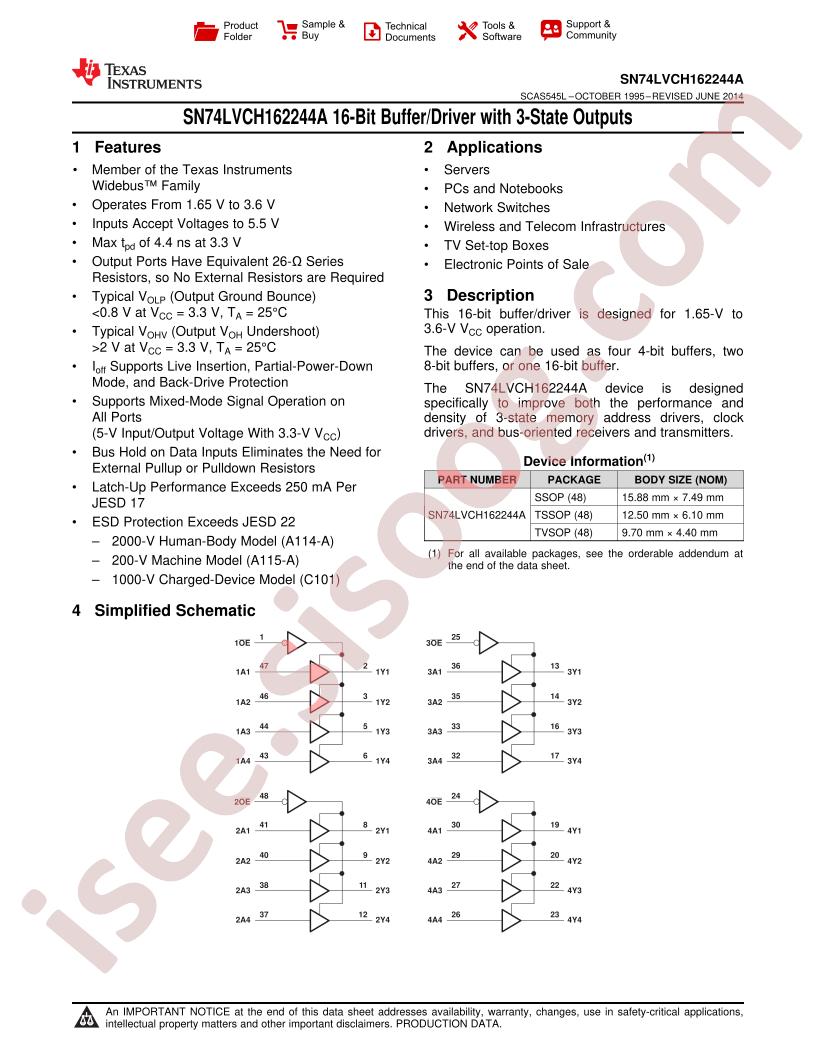SN74LVCC162244A