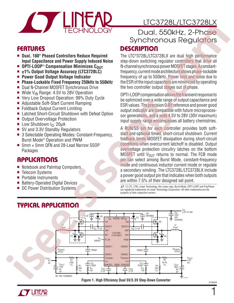 LTC3728L/LX