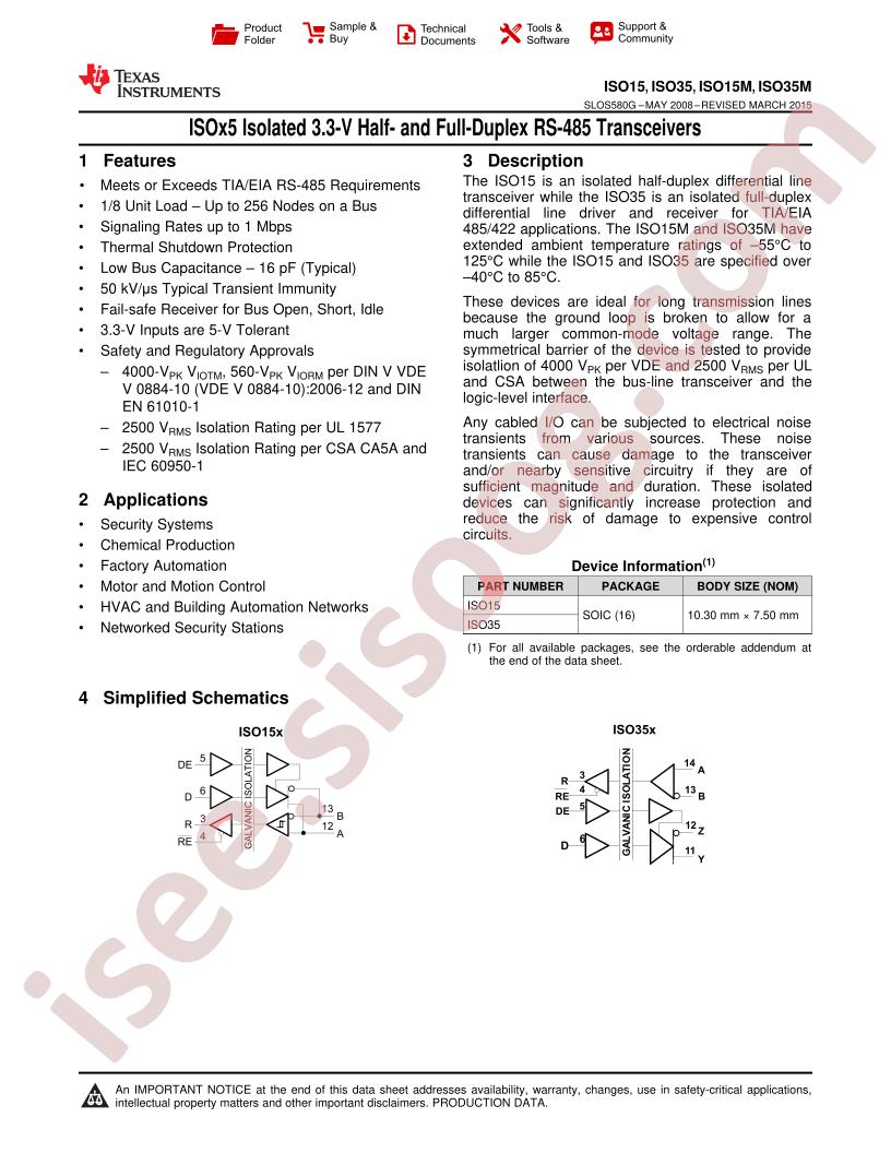 ISO15(M), ISO35(M) Datasheet