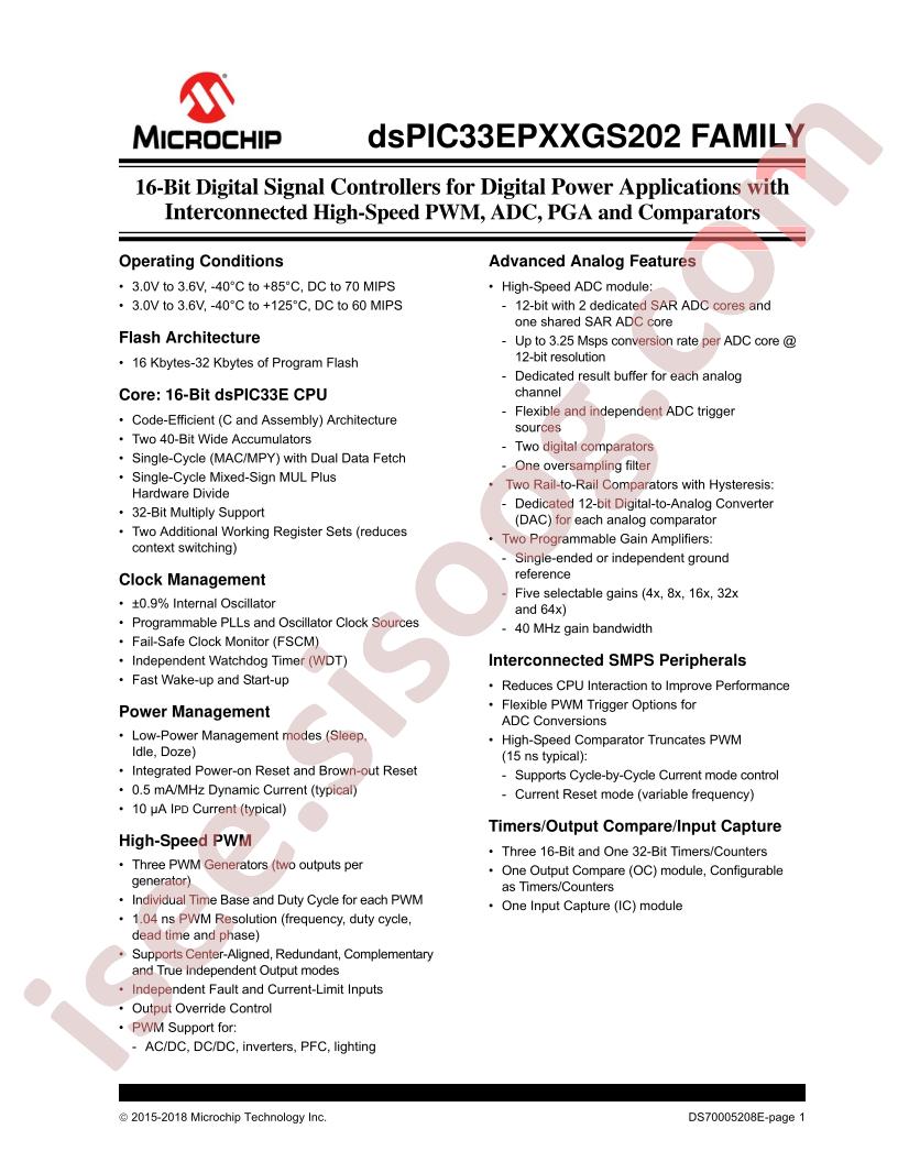 dsPIC33EPxxGS202 Family Datasheet