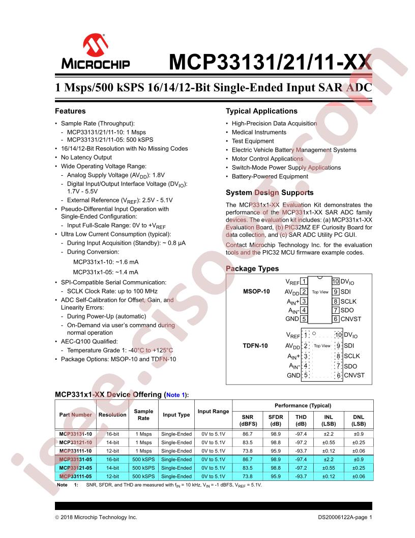 MCP33131/21/11-xx