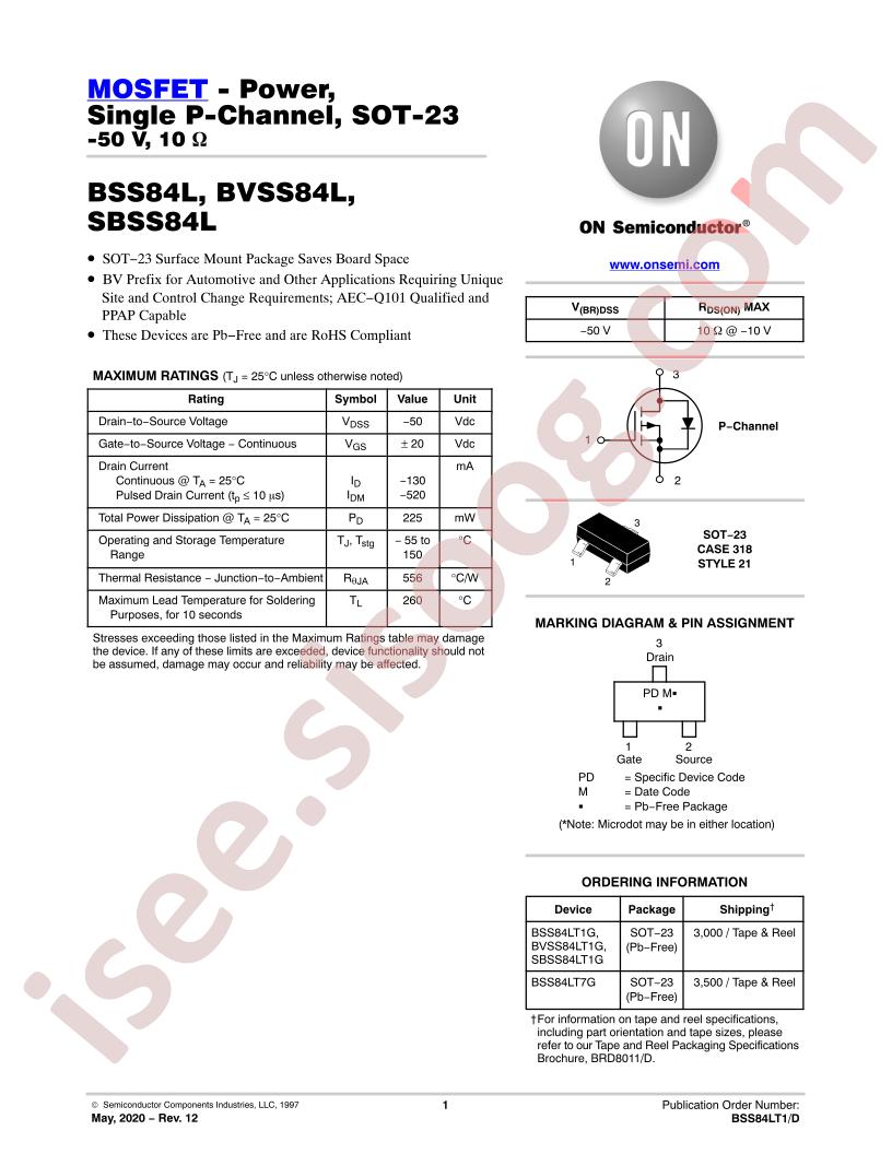 B(V)SS84L Datasheet