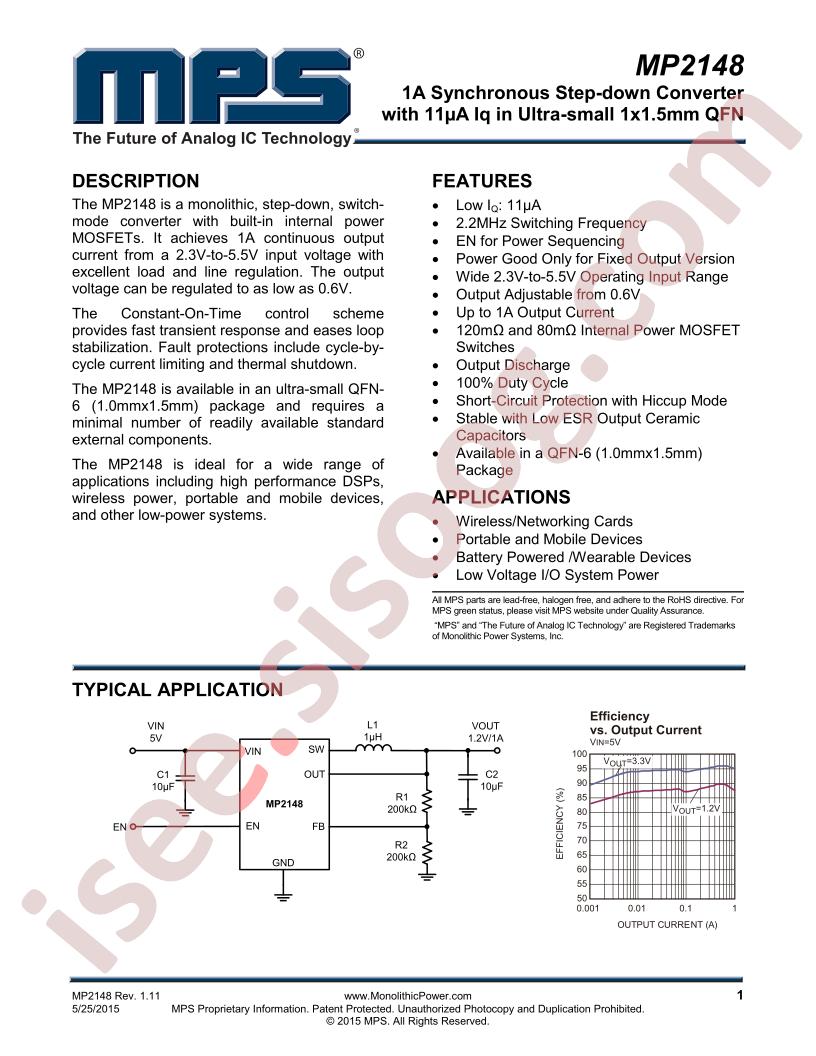 MP2148 Datasheet