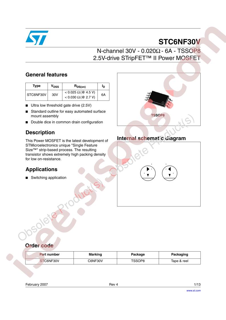STC6NF30V