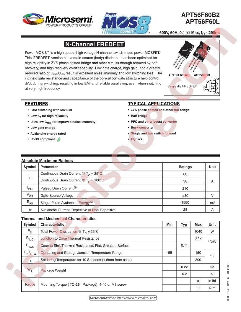 APT56F60B2,60L