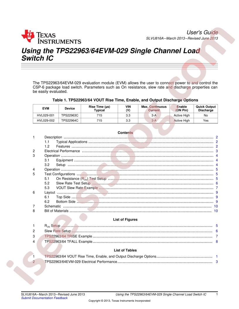 TPS229(63,64)CEVM-029 User Guide