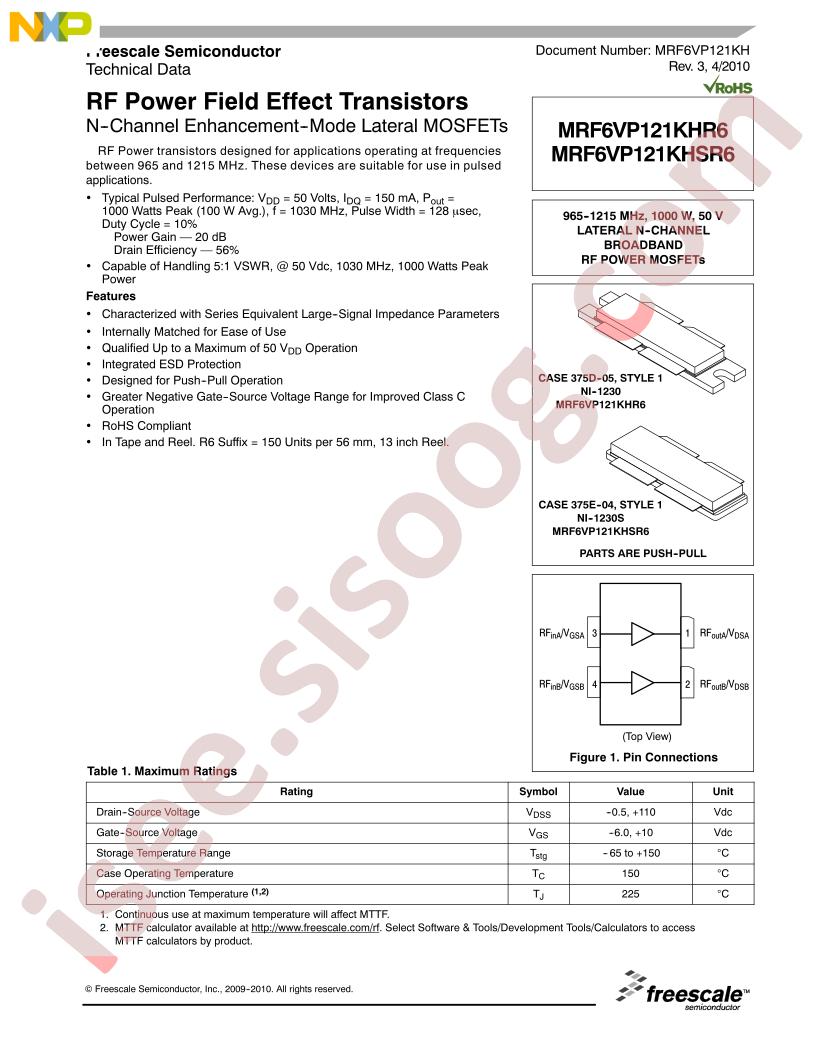 MRF6VP121KHR6