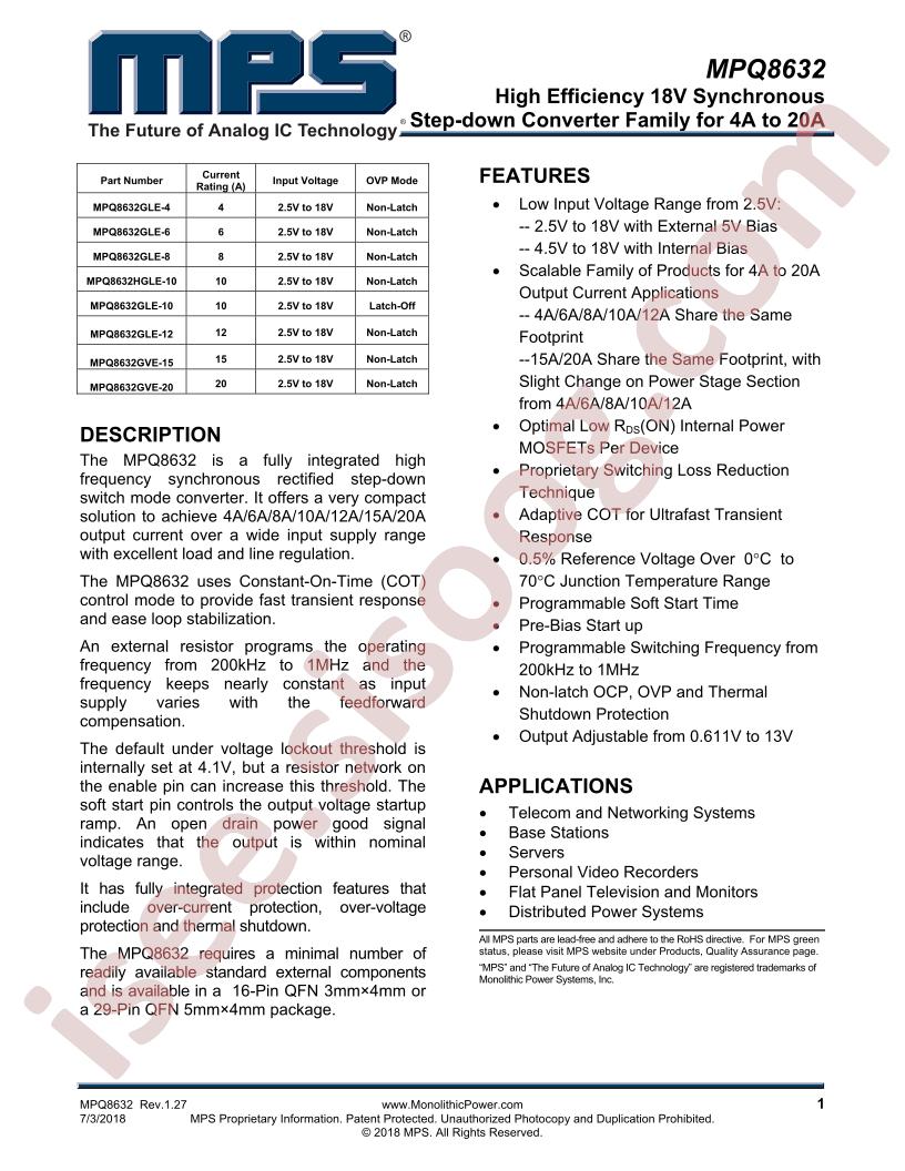 MPQ8632 Datasheet