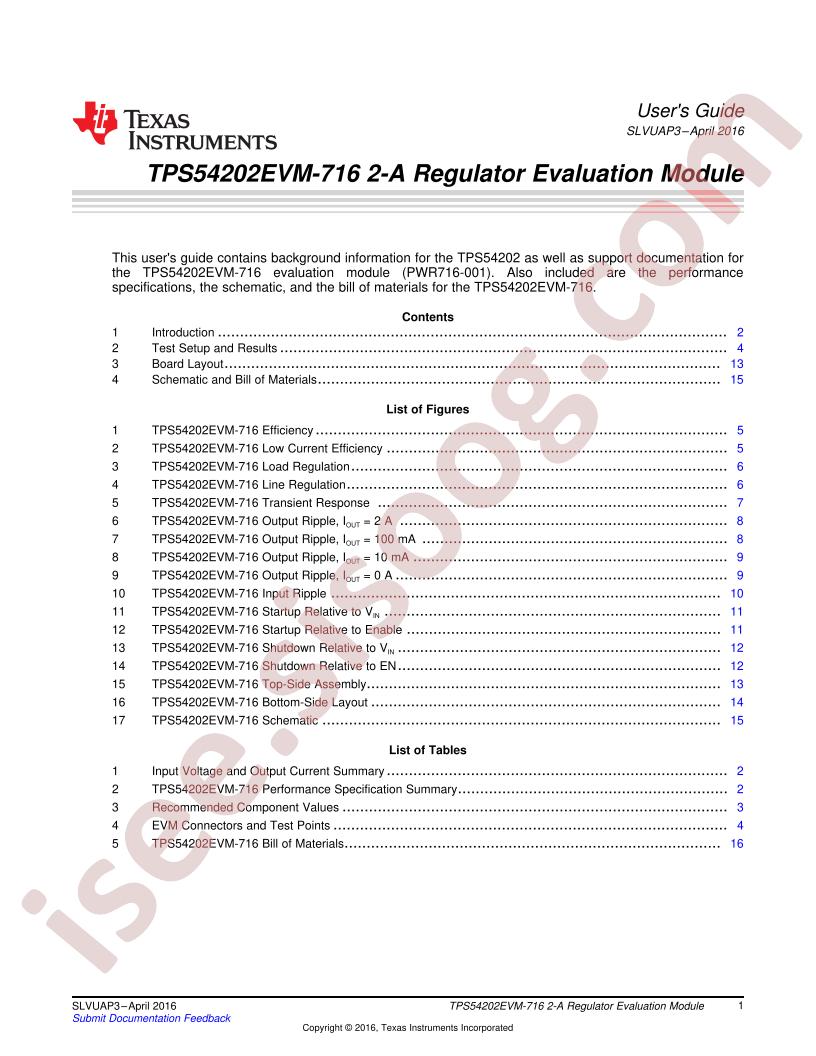 TPS54202EVM-716 User Guide