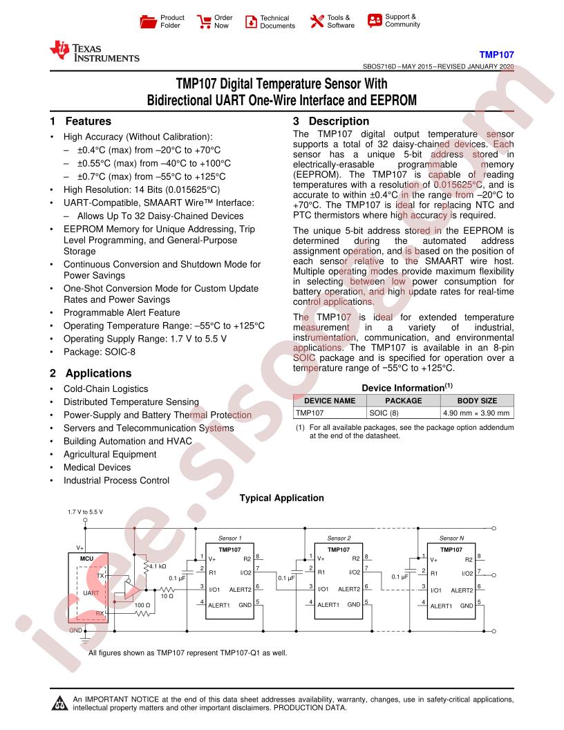 TMP107 Datasheet