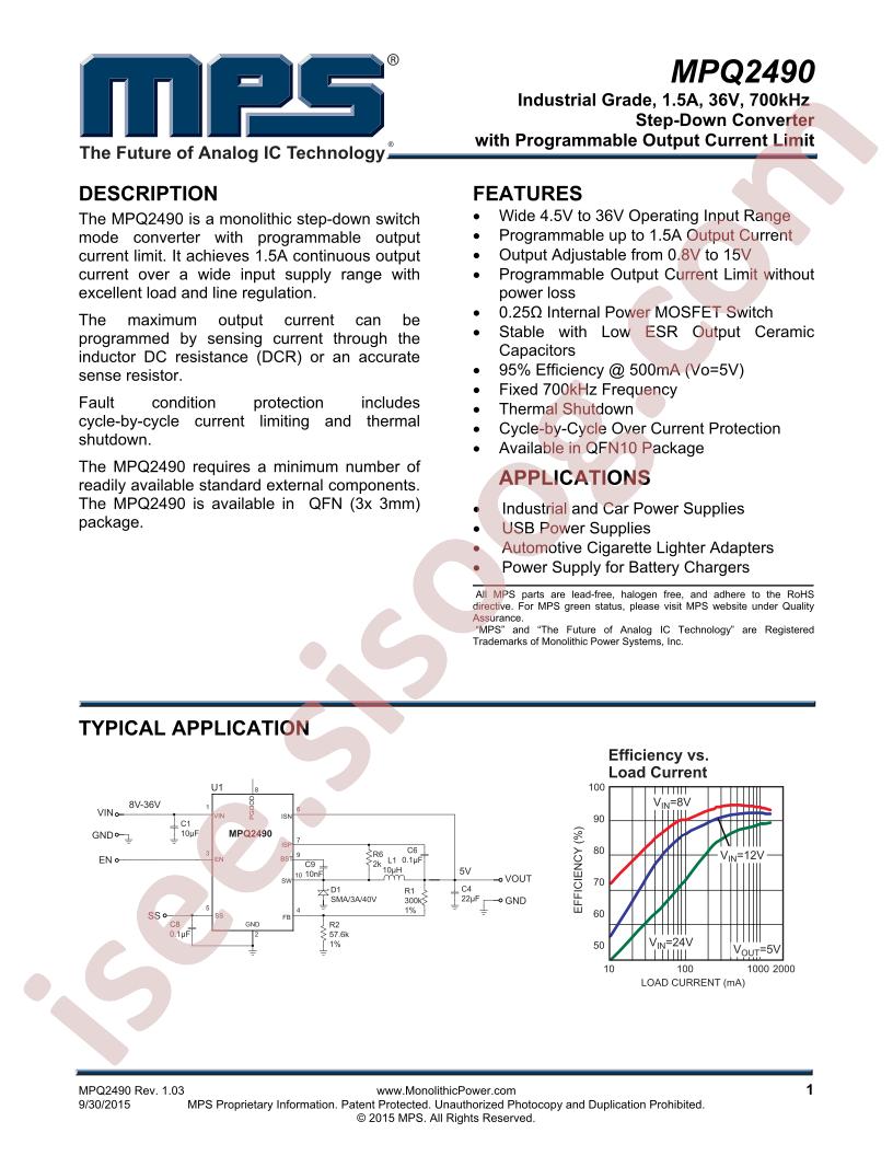 MPQ2490 Datasheet