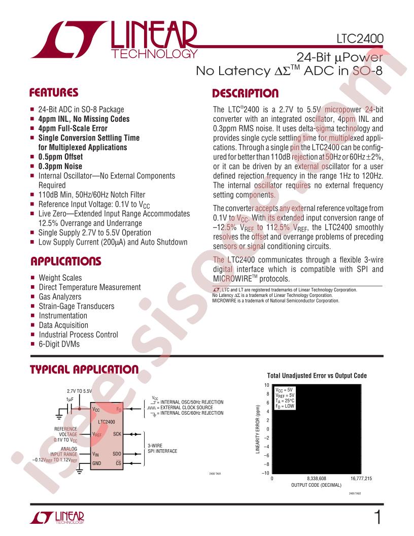 LTC2400 Datasheet