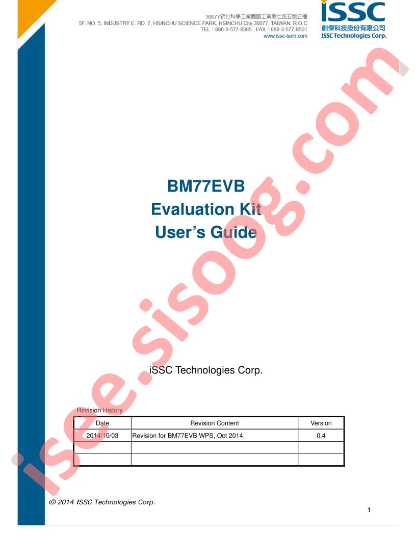 BM77EVB Eval Kit Guide