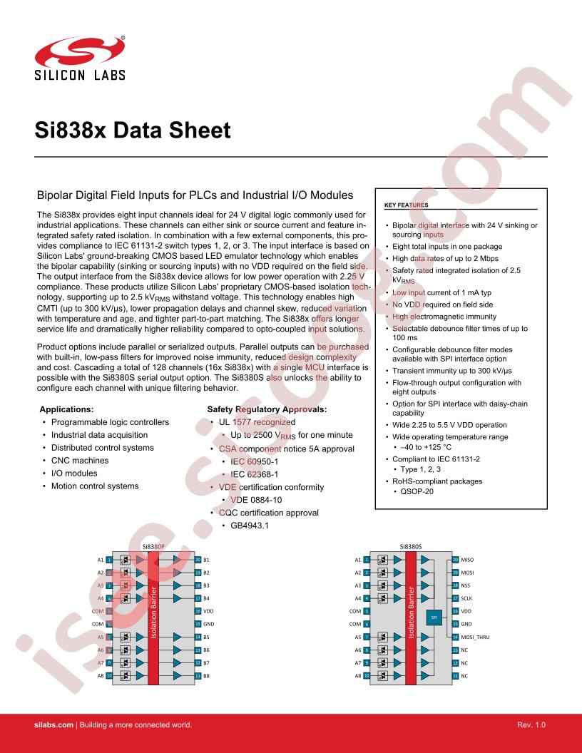 SI838x Datasheet