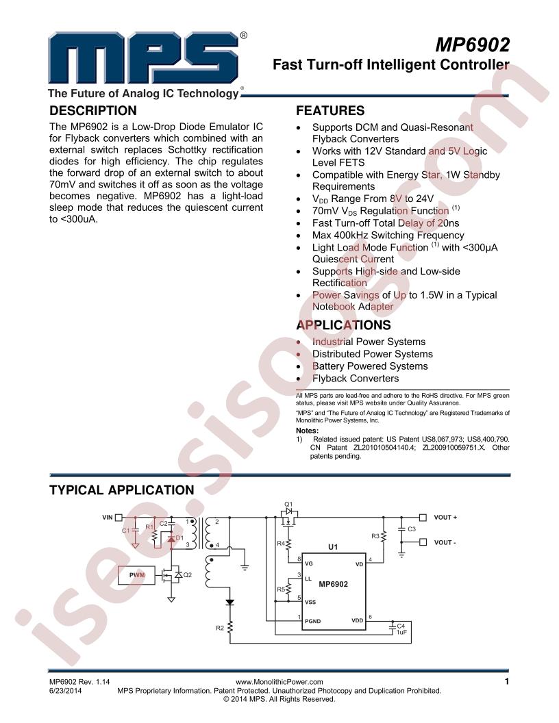 MP6902 Datasheet