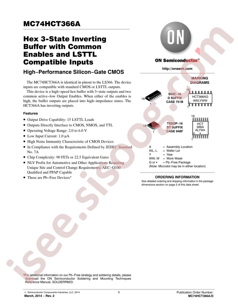 MC74HCT366A