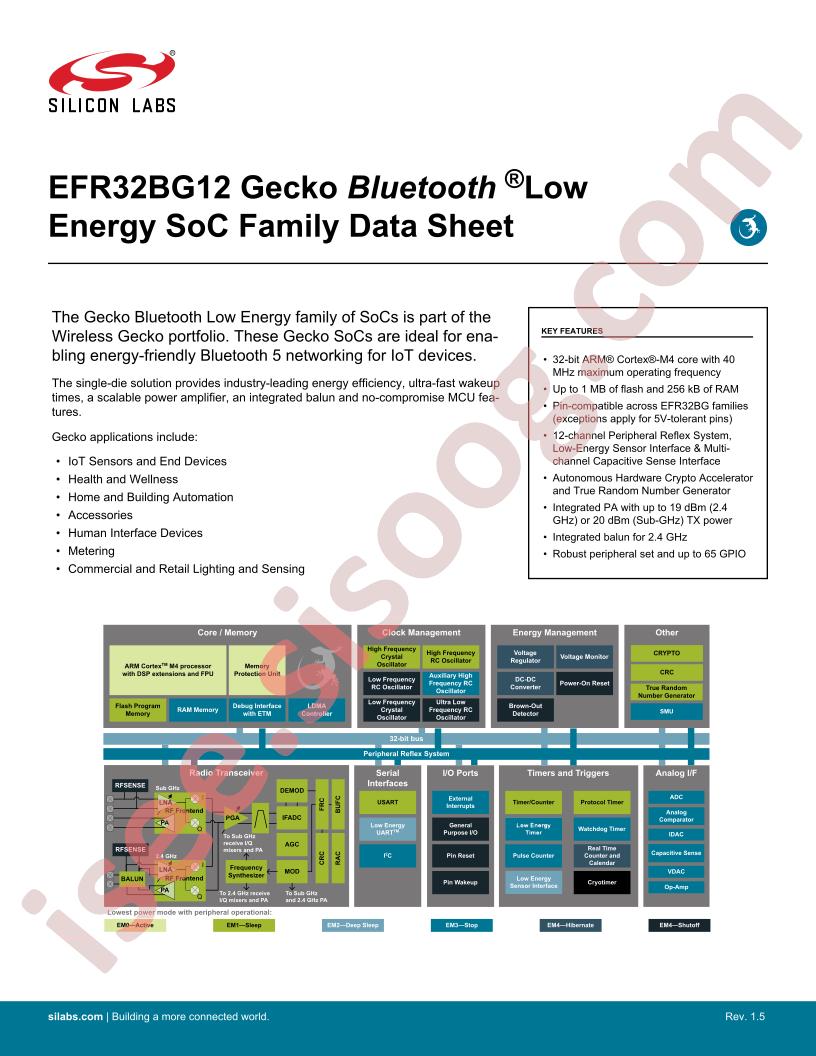 EFR32BG12 Datasheet