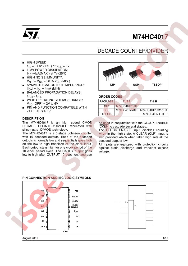 M74HC4017