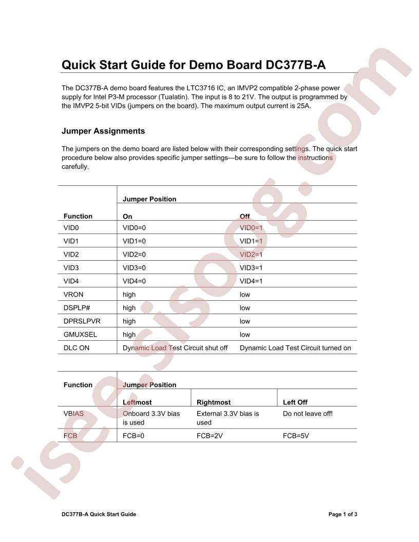 DC377B-A Quick Start Guide
