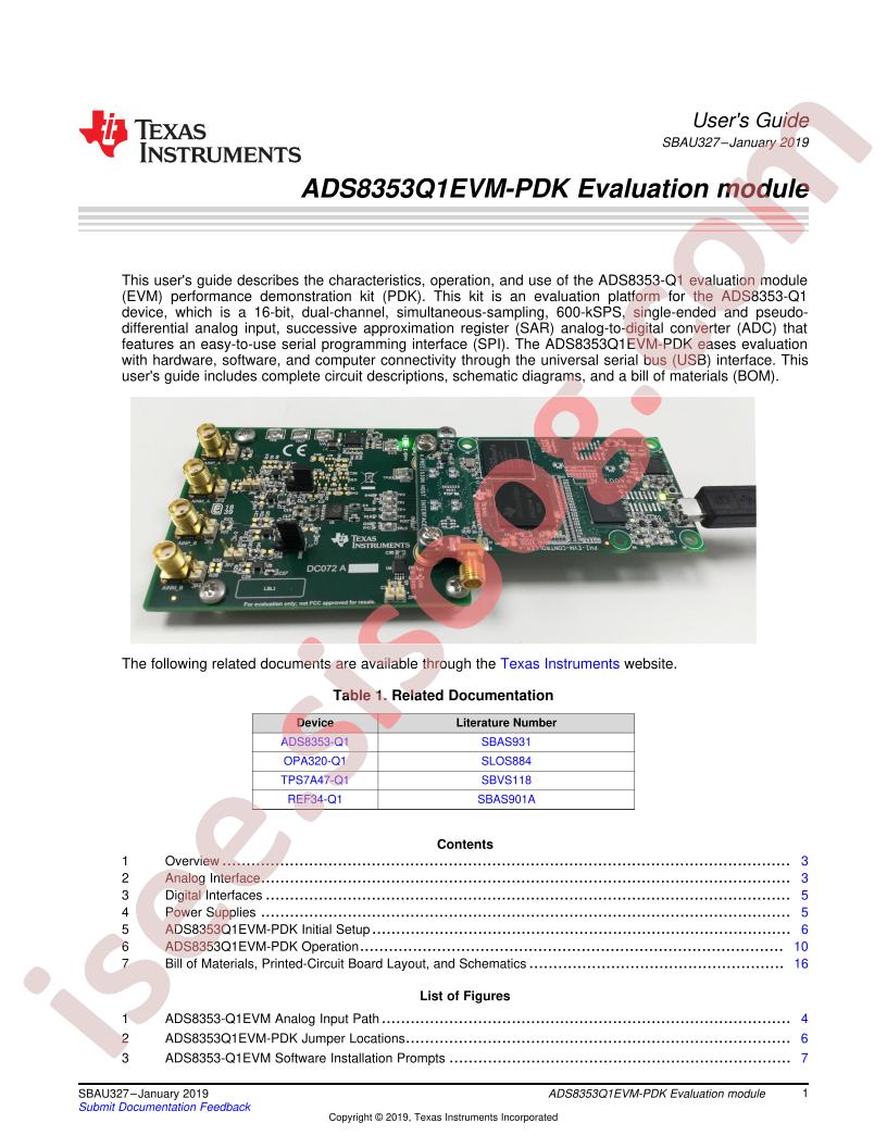 ADS8353Q1EVM-PDK User Guide