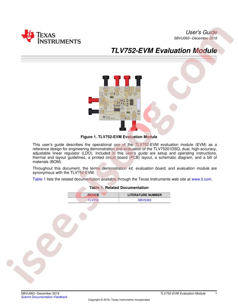 TLV752-EVM User Guide