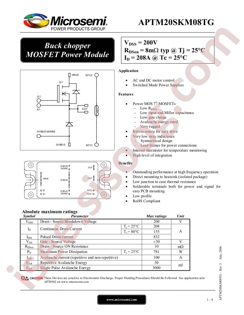 APTM20SKM08TG