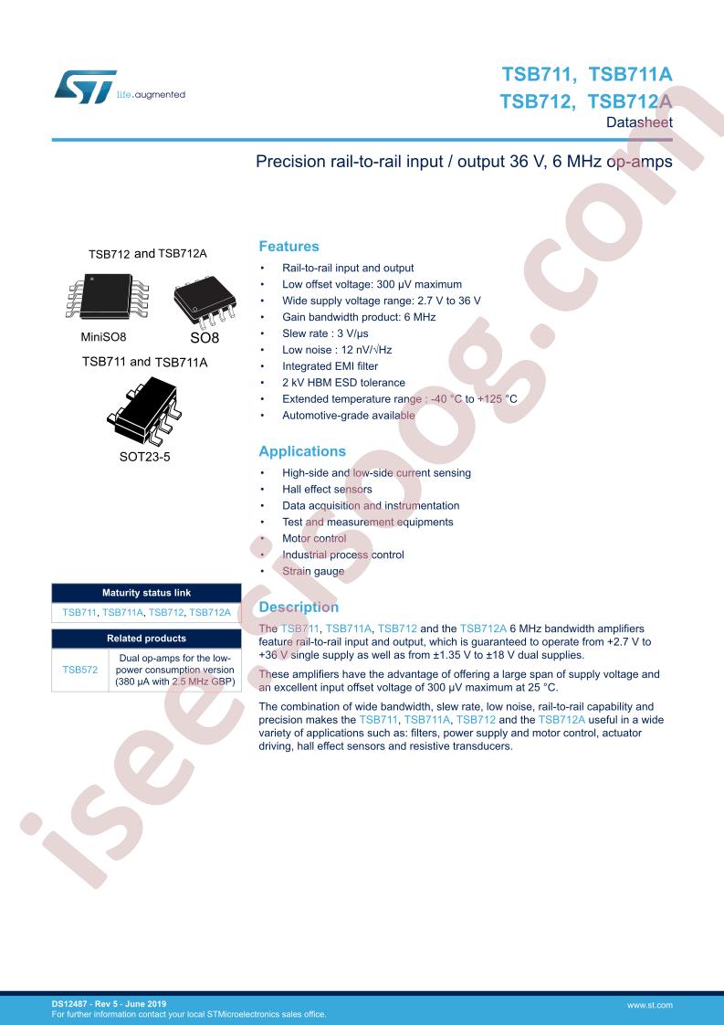 TSB712(A) Datasheet