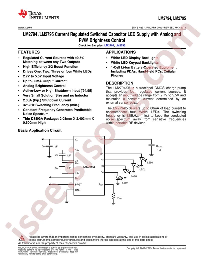 LM2794/LM2795