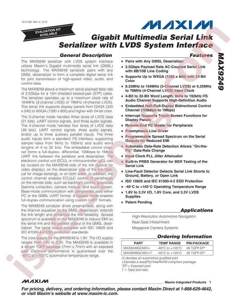 MAX9249