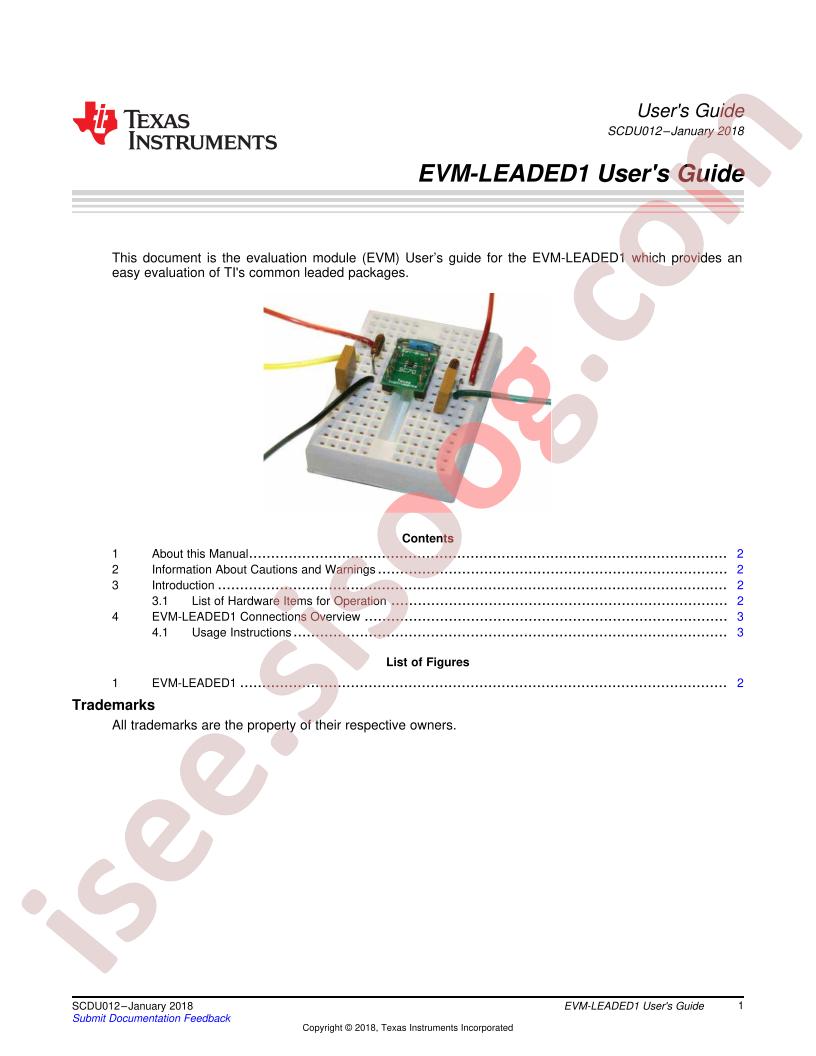 EVM-LEADED1 User Guide