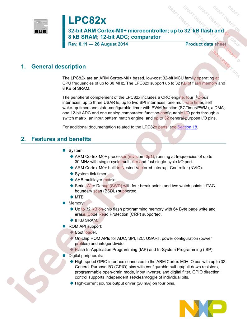 LPC82x Draft