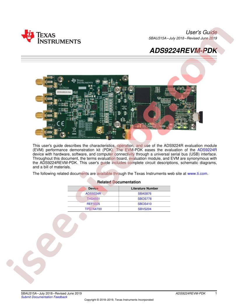 ADS9224REVM-PDK User Guide