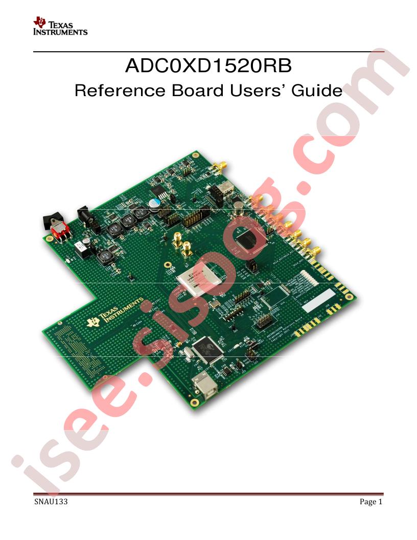 ADC0xD1520RB Ref Board