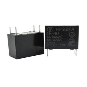 رله کبریتی 24 ولت 5 آمپر 4 پایه برند HONGFA |مدل  HF32FA/024-HSL1