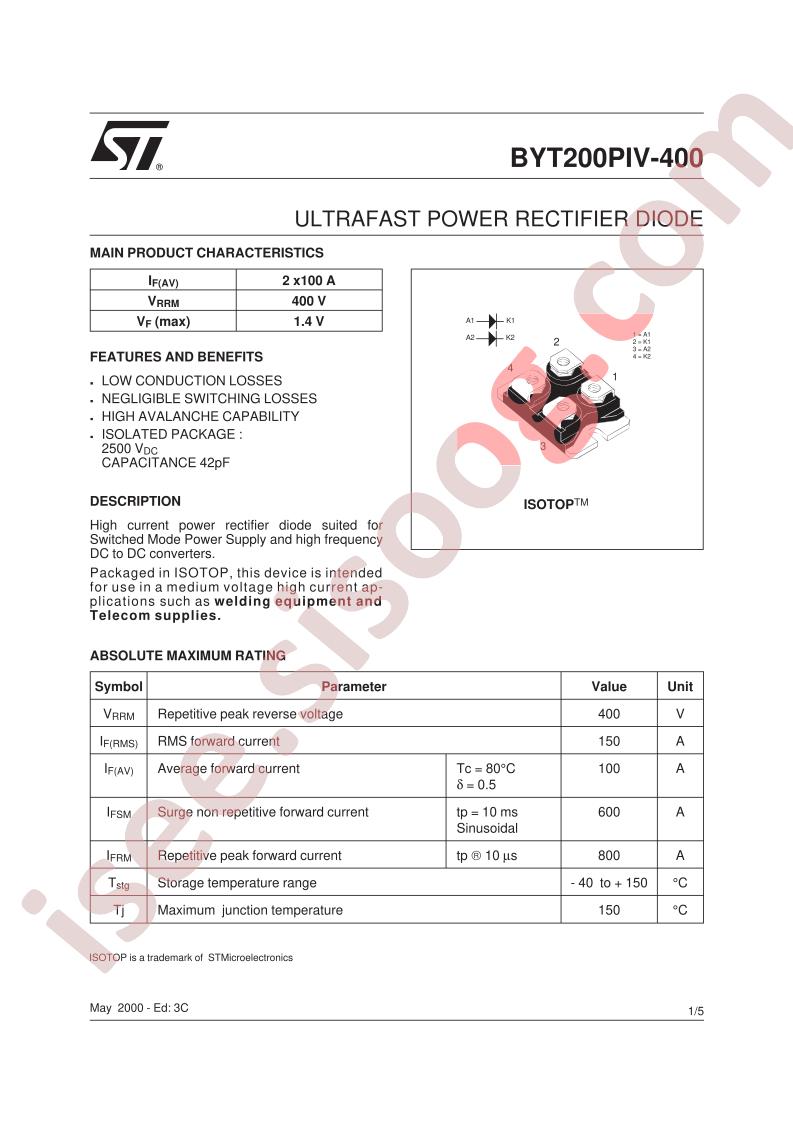 BYT200PIV-400