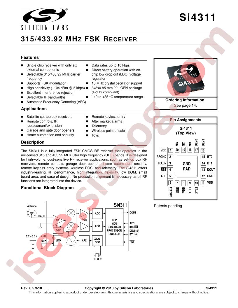 Si4311 Rev0.5