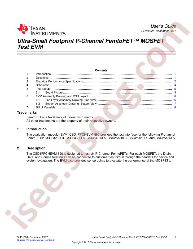 CSD1FPCHEVM-890 User Guide