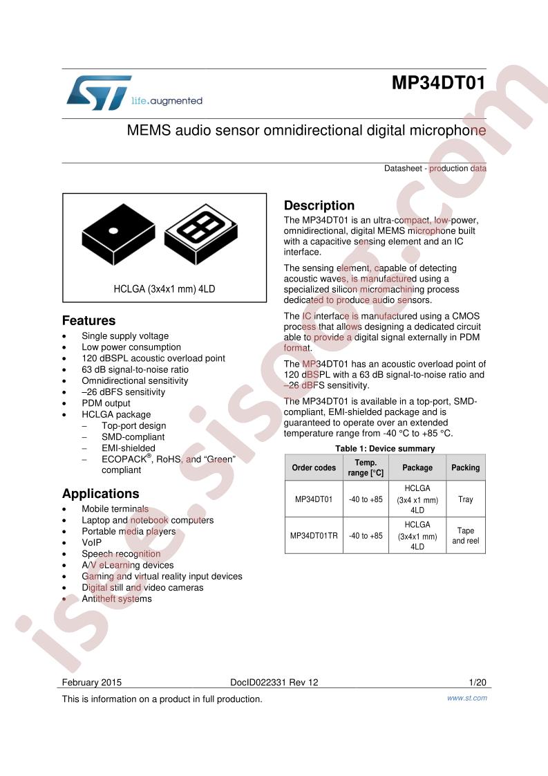 MP34DT01