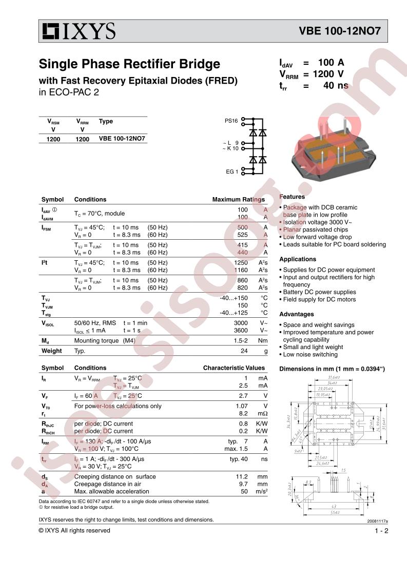 VBE100-12NO7