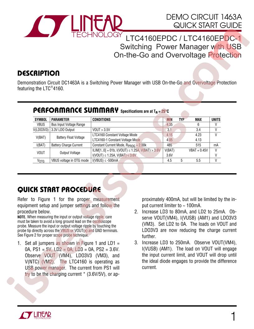 DC1463A-(A, B) Quick Start Guide