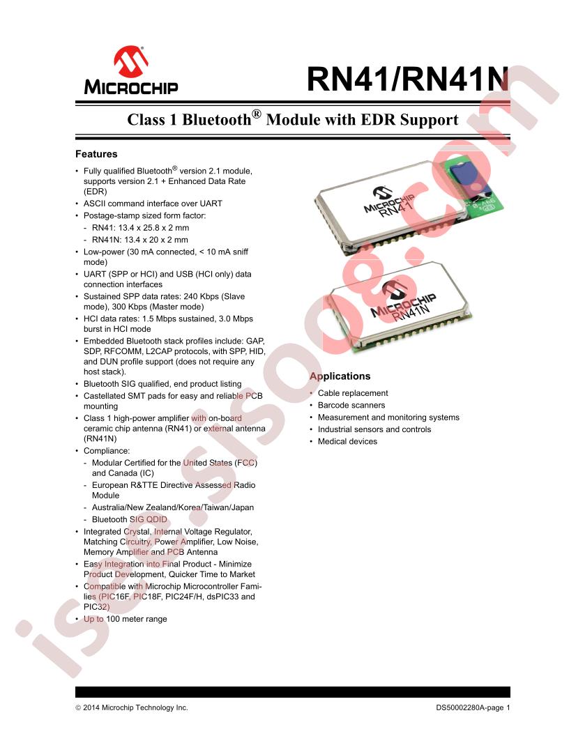 RN41(N) Datasheet